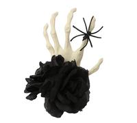 Watreketal Serre Tete,Bandeau à main squelette sombre Halloween Cosplay Mascarade Accessoires de coiffure Pince à cheveux araignées délicates Accessoires photo