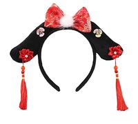 Watreketal Serre Tete,Bandeau chinois ancien couvre-chef à fleurs pour fille, princesse mandchoue, accessoires pour cheveux pour enfants Tangzhuang