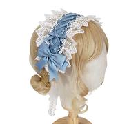 Watreketal Serre Tete,Bandeau en dentelle pour fille avec nœud papillon, magnifique serre-tête tendance, accessoires de cosplay pour femme de chambre