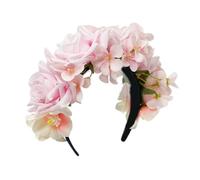 Watreketal Serre Tete,Bandeau en forme de fleur de tempérament, cerceau de cheveux ethnique, mariée femme, fête de mariage de printemps, couvre-chef pour la photographie