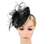 Watreketal Serre Tete,Bandeau Fascinator Tea Party KentuckyDerbyHat pour femmes Coiffe à fleurs en maille Chapeau de robe Dame Mariage Bowler