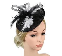 Watreketal Serre Tete,Bandeau Fascinator Tea Party KentuckyDerbyHat pour femmes Coiffe à fleurs en maille Chapeau de robe Dame Mariage Bowler