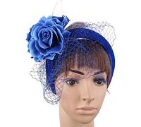 Watreketal Serre Tete,Bandeau Fascinator Vintage Exquis Rose pour Costume de Mariage de Fête de Thé Chapeau Pilulier Dame Coiffe pour Funérailles/Mariage