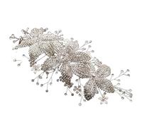 Watreketal Serre Tete,Bandeaux de mariage en forme de branche de fleur, accessoires de coiffure en cristal argenté et doré pour vigne de cheveux pour femmes et filles