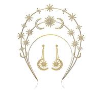Watreketal Serre Tete,Boucles d'oreilles en cristal + diadèmes pour cheveux pour concours de beauté, bal de fin d'année, bandeau élégant, coiffure de mariée, accessoires photo