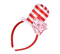 Watreketal Serre Tete,Casquettes de sorcière pour tous les âges, cerceau de cheveux, accessoires de fête, déguisement d'Halloween, bandeau de carnaval, chapeau haut de forme avec fleur sanglante