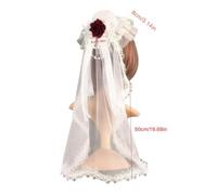 Watreketal Serre Tete,Chapeau de voile de mariée en dentelle Petit chapeau en voile noir Couvre-chef d'Halloween Accessoires pour cheveux
