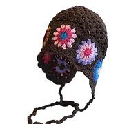 Watreketal Serre Tete,Chapeau élastique anti-UV tricoté au crochet pour femme et homme, chapeau creux respirant, doux, fournitures pour temps chaud