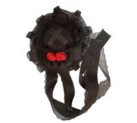 Watreketal Serre Tete,Chapeau haut de forme en dentelle rose avec clip Lady Halloween Fancy Dress Accessoires pour femmes Female Cosers ComicCon