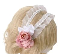 Watreketal Serre Tete,Coiffes à fleurs en dentelle à la mode, bandeaux faits à la main, bandeau doux et confortable pour diverses occasions