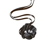 Watreketal Serre-tête, collier à fleurs et roses pour banquet/festin, simple tête de mort, collier ras du cou pour Halloween, collier Y2K-filles pour femmes, dîners et fêtes