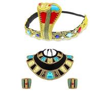 Watreketal Serre Tete,Couvre-chefs de cosplay de costume doré Bandeaux de costume égyptien Bijoux de cheveux Cerceau de cheveux Reine serpent égyptienne