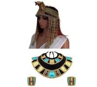 Watreketal Serre Tete,Couvre-chefs de cosplay de costume doré Bandeaux de costume égyptien Bijoux de cheveux Cerceau de cheveux Reine serpent égyptienne