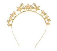 Watreketal Serre-tête en cristal vintage pour mariée et enterrement de vie de jeune fille Étoile brillante