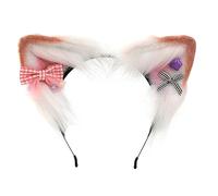 Watreketal Serre-tête en forme d'oreille de renard de dessin animé avec petit nœud décoratif pour cosplay, fête costumée, bandeau pour adolescents, adultes, Halloween, bandeaux pour femmes, adultes