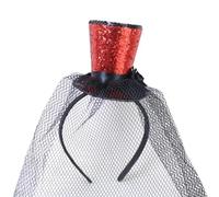 Watreketal Serre Tete,Fascinator Haut-de-forme Chapeau pilulier pour enfants Cocktail Tea Party Coiffe Exquis Fascinator français pour Halloween