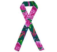 Watreketal Serre Tete,Foulard fin à fleurs pour fille, bandeau créatif pour festival, couvre-chef du Nouvel An, cadeaux, foulard chaud, ruban du Nord-Est, longue écharpe