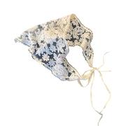 Watreketal Serre Tete,Foulards doux pour femmes, foulard léger en dentelle avec broderie de fleurs, foulard pour cheveux, bandanas pour coiffures quotidiennes