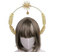 Watreketal Serre-tête halo couronne pour femme Vierge Marie, bandeau de soleil, bandeau bohème pour fête