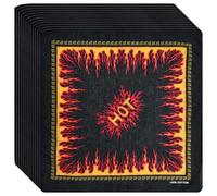 Watreketal Serre Tete,Lot de 12 foulards carrés pour cyclisme en plein air, en coton, motif tête de mort, hip-hop, pour un port élégant de la tête et du cou