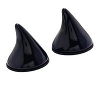 Watreketal Serre Tete,Ornement délicat de cornes de dessin animé noires, autocollant en résine, décoration de costume unique, accessoire de mode pour fêtes et cosplay