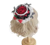 Watreketal Serre Tete,Pince à cheveux pour adolescentes avec forme de chapeau haut de forme en fraise Pince à cheveux colorée pour prendre des photos Épingles à cheveux pour femme et fille