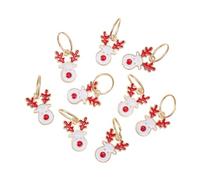Watreketal Serre Tete,Pinces à cheveux de Noël Anneaux de cheveux Dreadlock Bijoux de cheveux pour tressage Poignets de coiffure Décorations de charme de vacances 10 pièces