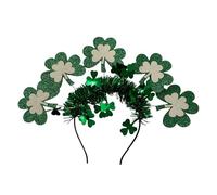 Watreketal Serre Tete,Serre-tête de type multiple pour la Saint-Patrick, serre-tête pour cheveux en forme de trèfle, coiffure de festival, fête nationale irlandaise pour couple