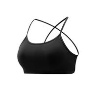 Watreketal Soutien-gorge athlétique respirant sans couture pour améliorer la ventilation et l'entraînement essentiel pour la pratique du yoga, du dos et du fitness, Noir , XL