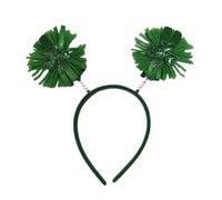 Watreketal StPatrick Day Bandeau à paillettes vert trèfle à paillettes Bandeau de fête nationale irlandaise Accessoire de fête pour enfants