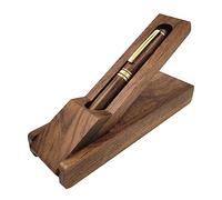 Watreketal Stylo en bois - Stylos à encre gel vintage - Pour écrire au bureau - Multifonction - Papeterie d'affaires