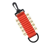 Watreketal Support pour tees de golf avec crochet porte-clés adhésif pour tees avec clip de ceinture pouvant contenir 10 pochettes réglables