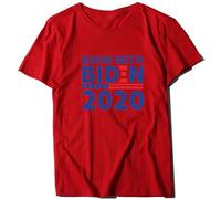 Watreketal T-shirt à manches courtes pour femmes et hommes 2020 avec lettres de campagne présidentielle imprimées, col rond, élections démocrates, streetwear, tailles S à 3XL, hauts amples pour les