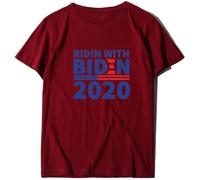 Watreketal T-shirt à manches courtes pour femmes et hommes 2020 avec lettres de campagne présidentielle imprimées, col rond, élections démocrates, streetwear, tailles S à 3XL, hauts amples pour les