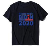 Watreketal T-shirt à manches courtes pour femmes et hommes 2020 avec lettres de campagne présidentielle imprimées, col rond, élections démocrates, streetwear, tailles S à 3XL, hauts amples pour les