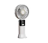 Watreketal Ventilateur portable rechargeable par USB, silencieux, 5 vitesses, refroidissement pour voyage, bureau, maison, cadeau d'anniversaire, vitesse réglable