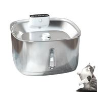 Watrify - Watrify Cat Fountain, 4-Stage Filtration/Super Quiet/Automatic Circulating, 1.5M Smart Sensor, 3 Water Flow Modes, Multiple Filtration Systems for Cats and Dogs (All Stainless Steel)