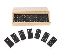 Watris Veiyi Jeu de dominos en bois - 28 pièces - Jeu éducatif - Jeu éducatif intéressant