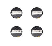 WatSKY 4 pièces Voiture Cache moyeux Stickers, pour BBS 56MM Jante Capuchons Centre Roue Badge décoration Imperméable Anti poussière,F