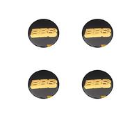 WatSKY 4 pièces Voiture Cache moyeux Stickers, pour BBS 60MM Jante Capuchons Centre Roue Badge décoration Imperméable Anti poussière,B