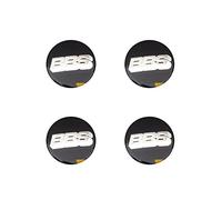 WatSKY 4 pièces Voiture Cache moyeux Stickers, pour BBS 60MM Jante Capuchons Centre Roue Badge décoration Imperméable Anti poussière,F