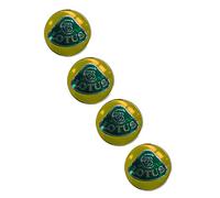 WatSKY 4 pièces Voiture Cache moyeux Stickers, pour Lotus 56MM Jante Capuchons Centre Roue Badge décoration Imperméable Anti poussière