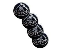 WatSKY 4 pièces Voiture Cache moyeux Stickers, pour Lotus 56MM Jante Capuchons Centre Roue Badge décoration Imperméable Anti poussière