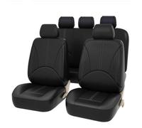 WatSKY 9Pcs Voiture Cuir Ensembles Housses siège, pour Mercedes-Benz CLK GL GLB GLC GLE GLK GLS G-Wagen G-Class Confortables Respirant Antidérapant Imperméable 5 Seats Full Set Accessoire,A/Black