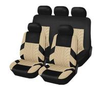 WatSKY 9Pcs Voiture Cuir Ensembles Housses siège, pour Peugeot 207 207CC 207 SW 206 206CC 206 SW 208 307 308 2008 3008 Confortables Respirant Antidérapant Imperméable 5 Seats Full Set Accessoire