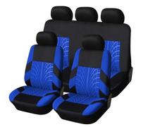 WatSKY 9Pcs Voiture Cuir Ensembles Housses siège, pour Peugeot 207 207CC 207 SW 206 206CC 206 SW 208 307 308 2008 3008 Confortables Respirant Antidérapant Imperméable 5 Seats Full Set Accessoire