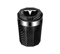 WatSKY Cendrier Voiture,pour Tesla Model 3 Model X Model S Model Y,avec LED sans Fumée Cendriers Portable Détachable Antirouille Ininflammable Nettoyage Facile,C