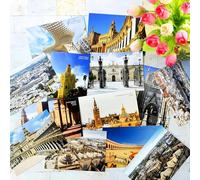 WATSKY Lot de 15 cartes postales de voyage européennes vintage - Espagne - Cartes postales réelles de Séville - Cartes postales paysagères - Cartes postales anciennes pour écrire et envoyer