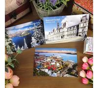 WATSKY Lot de 18 cartes postales du Canada de Montréal, Toronto, Québec, Vancouver, Colombie-Britannique, Alberta, Niagra Falls, Paysage