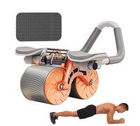 WatSKY Plank AB Roller Wheel pour Core Trainer Auto Rebound Abdominal Wheel 4D AB Roller Elbow Support Rebound Abdominal Wheel Fitness Abs Trainer Roller Wheel avec Tapis de Genou